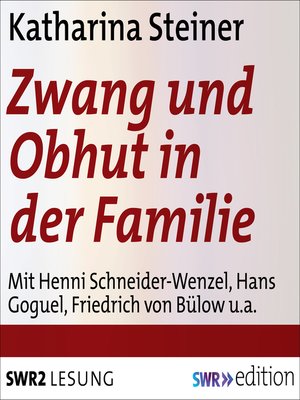 cover image of Zwang und Obhut in der Familie